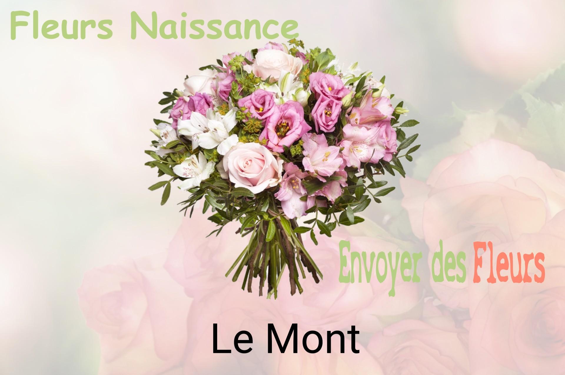 Bouquet de fleurs de naissance livré à Le Mont
